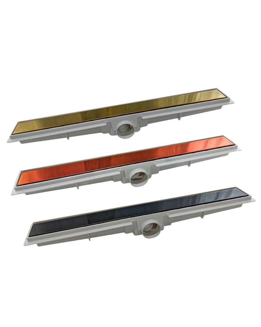 Seca piso linear com tampa em pintura metálica